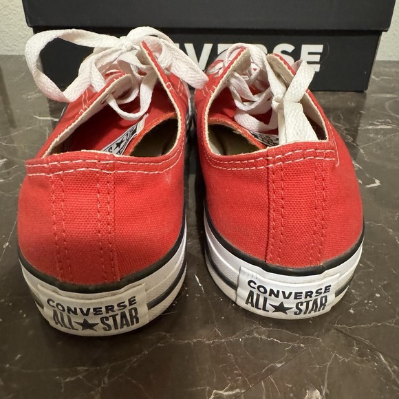 Converse All Star OX M9696 Red Casual Shoes Sneakers Size M 6 W 8 Unisex - Picture 3 of 6